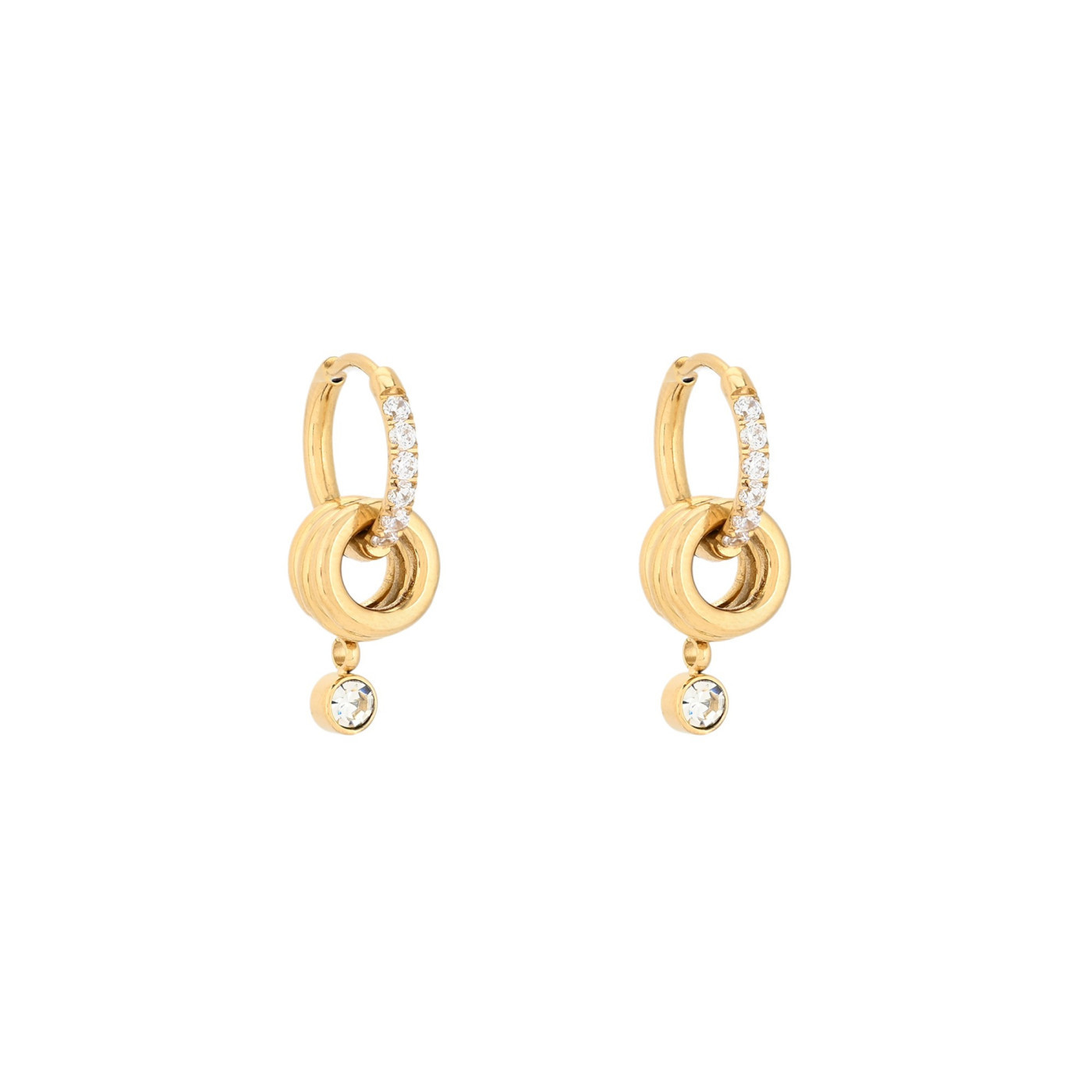 Aros Glamour con pendientes