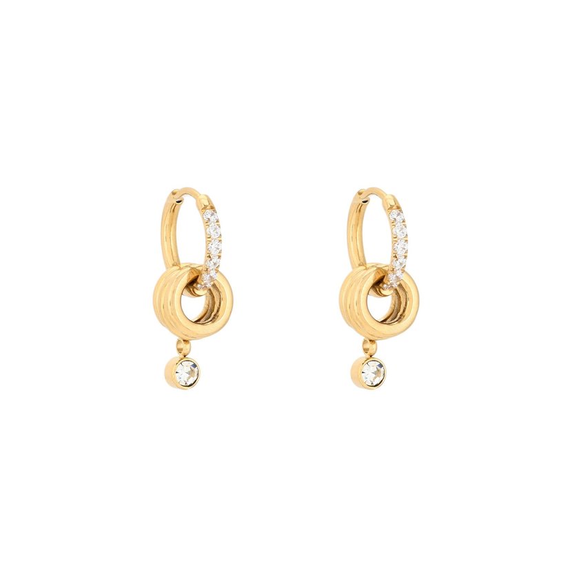 Glamour hoops with pendants