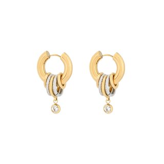 Créoles Glamour avec pendants