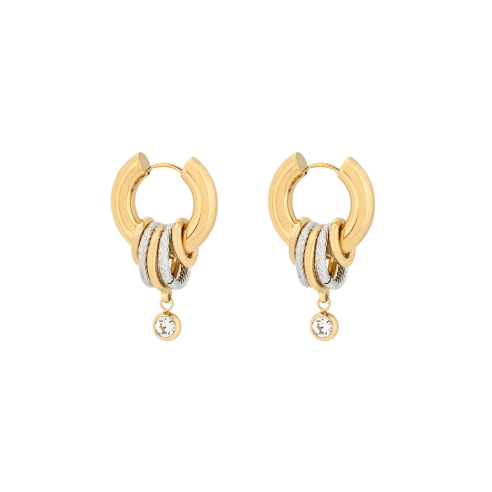 Aros Glamour con pendientes