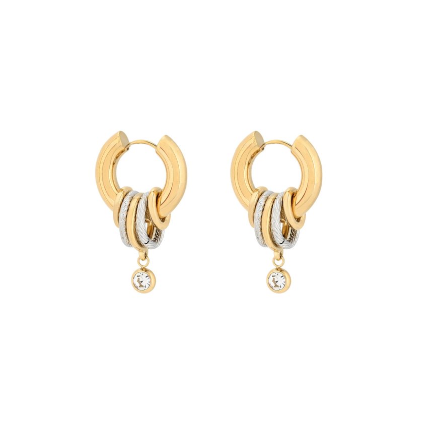Glamour hoops with pendants