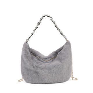 Sac à main avec fourrure