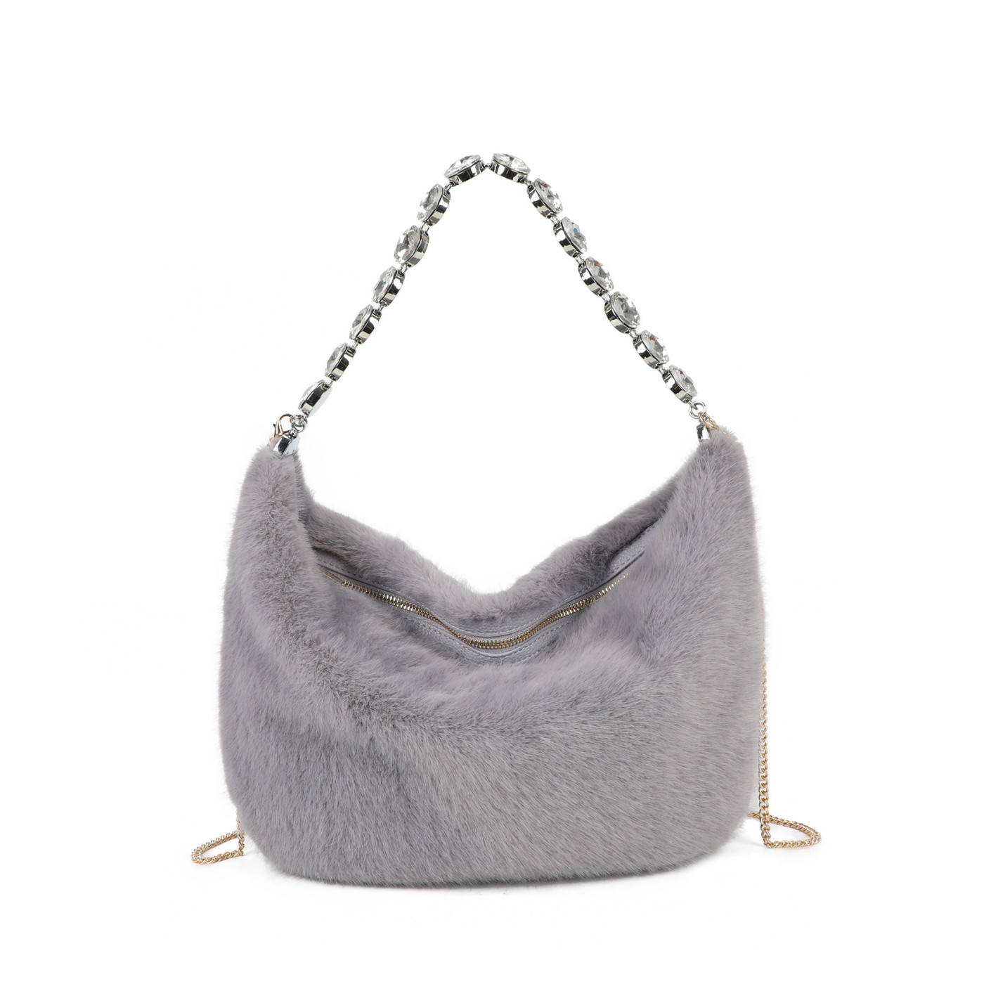 Sac à main avec fourrure
