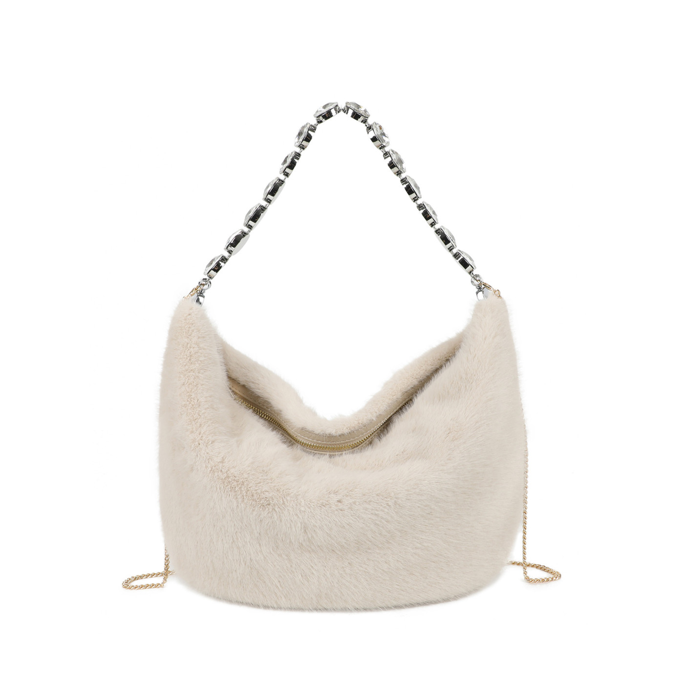 Borsa a mano con peluche