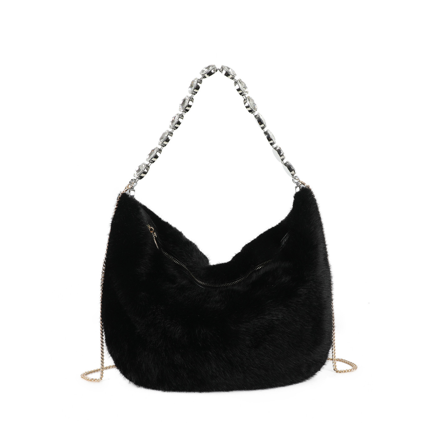Borsa a mano con peluche