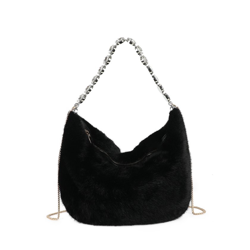 Sac à main avec fourrure