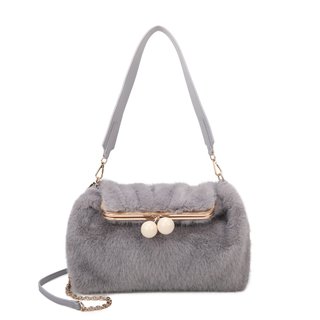 Sac à main avec fourrure