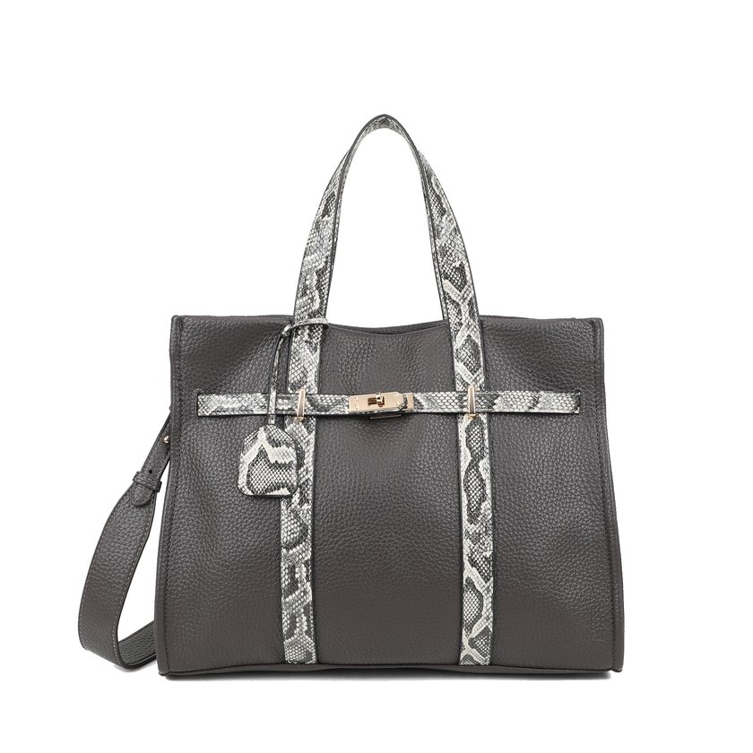 Sac Shopper avec détails imprimé animal