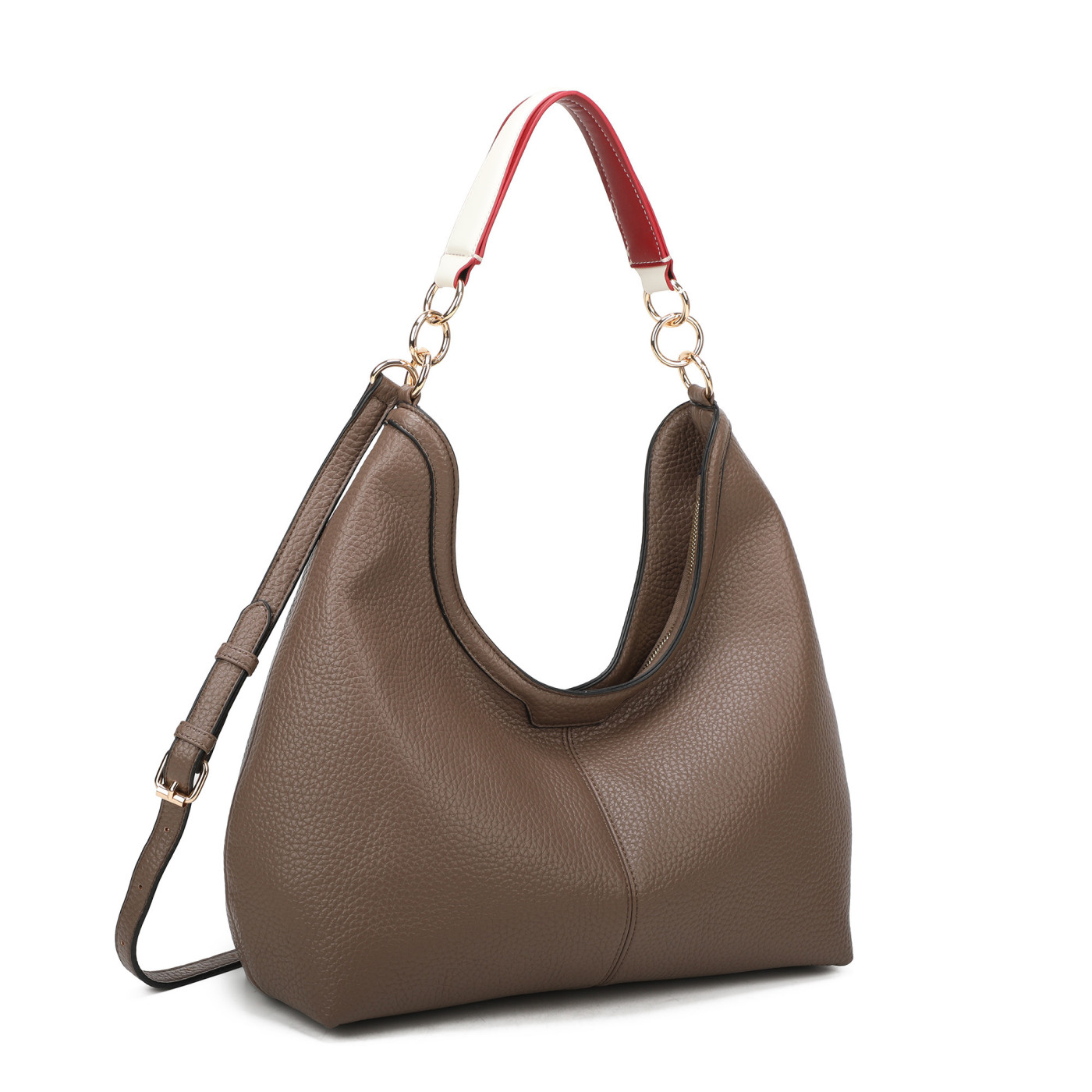 Bolso Shopper con asa blanca