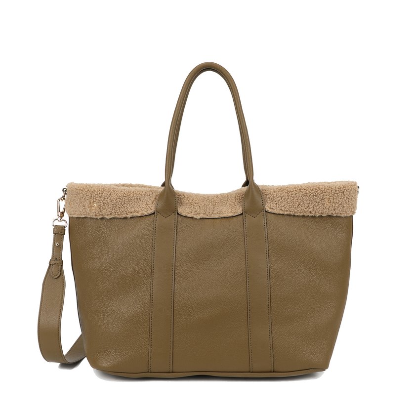 Sac Shopper avec fourrure