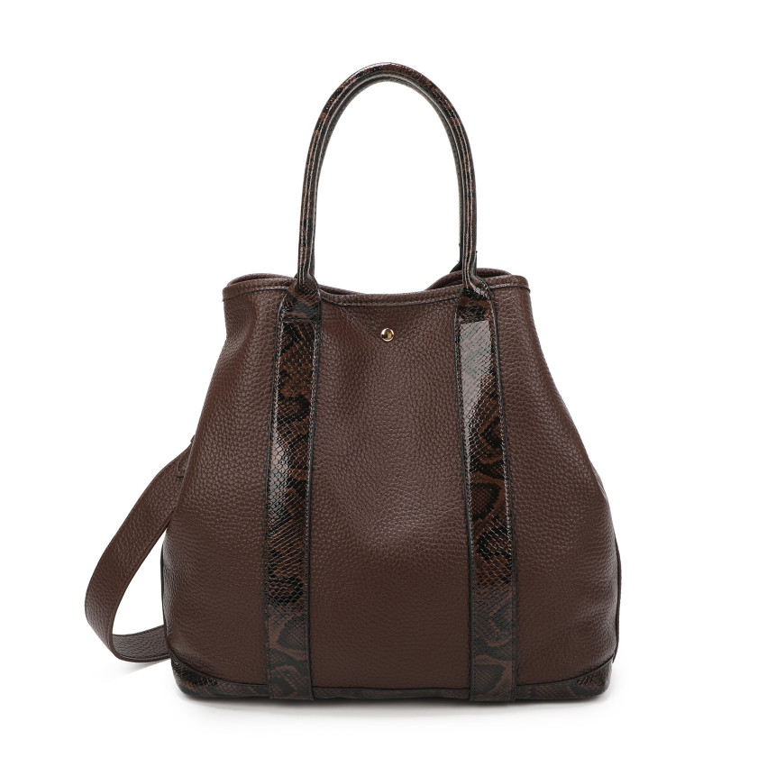 Borsa Shopper con dettagli animalier