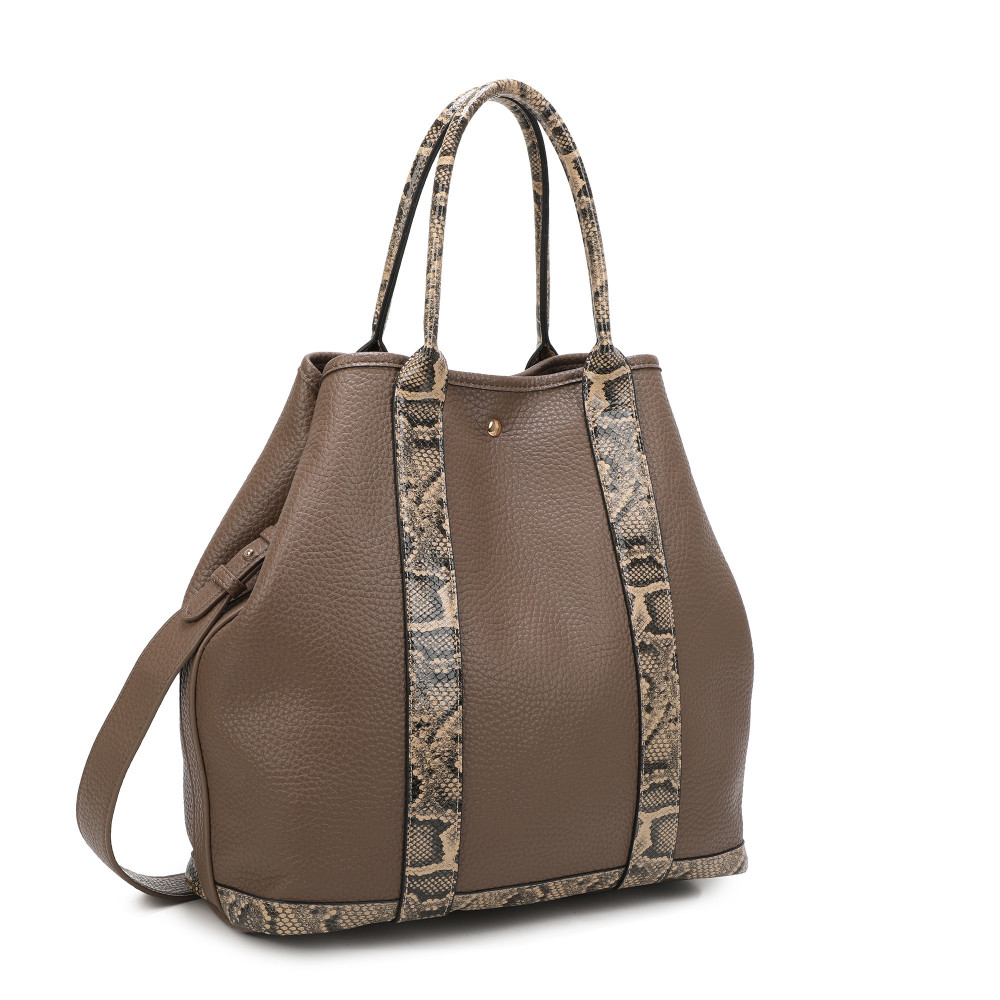 Borsa Shopper con dettagli animalier