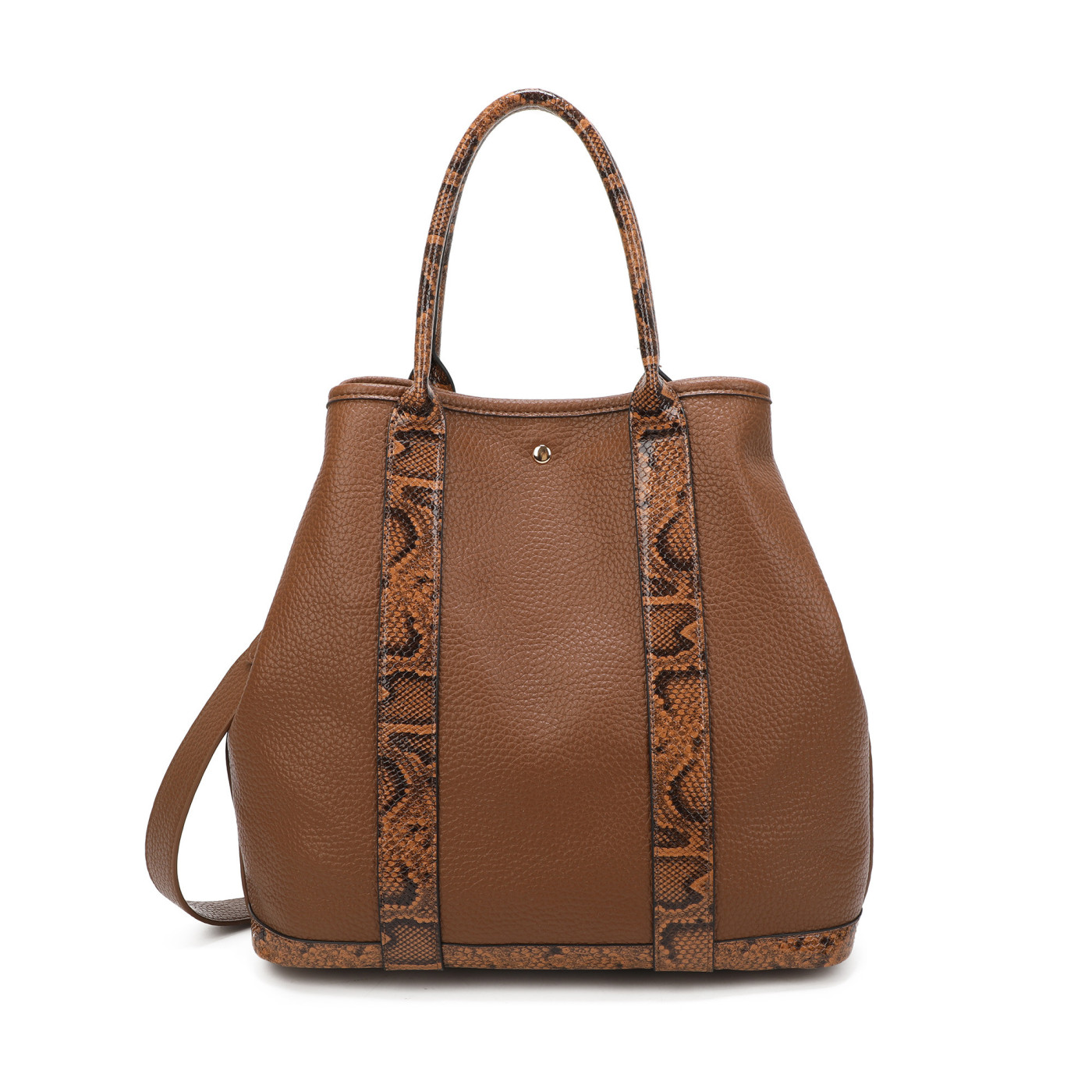 Borsa Shopper con dettagli animalier