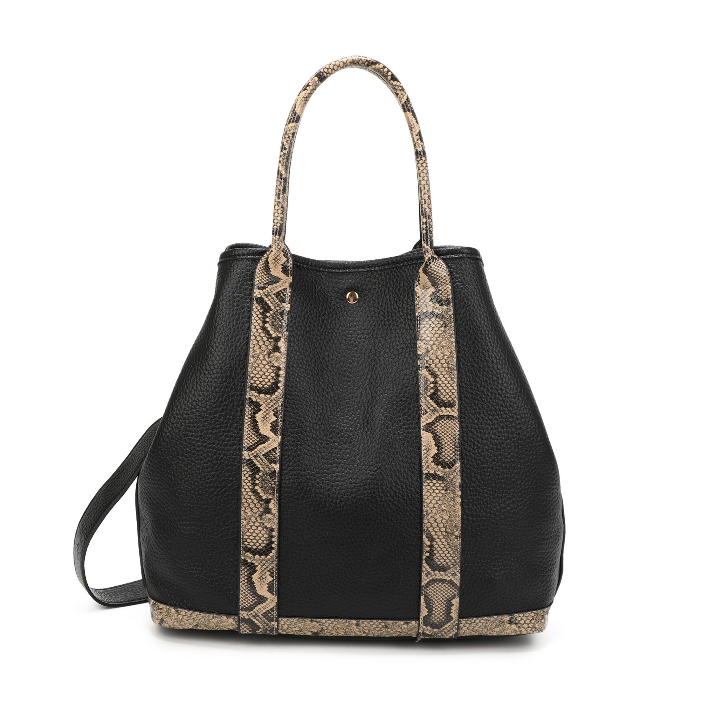 Borsa Shopper con dettagli animalier