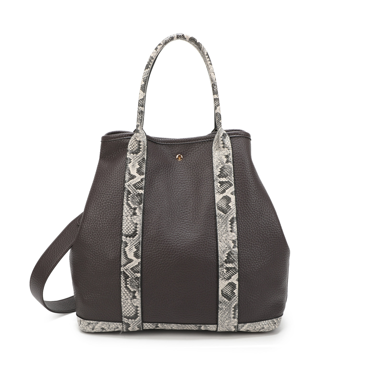 Borsa Shopper con dettagli animalier
