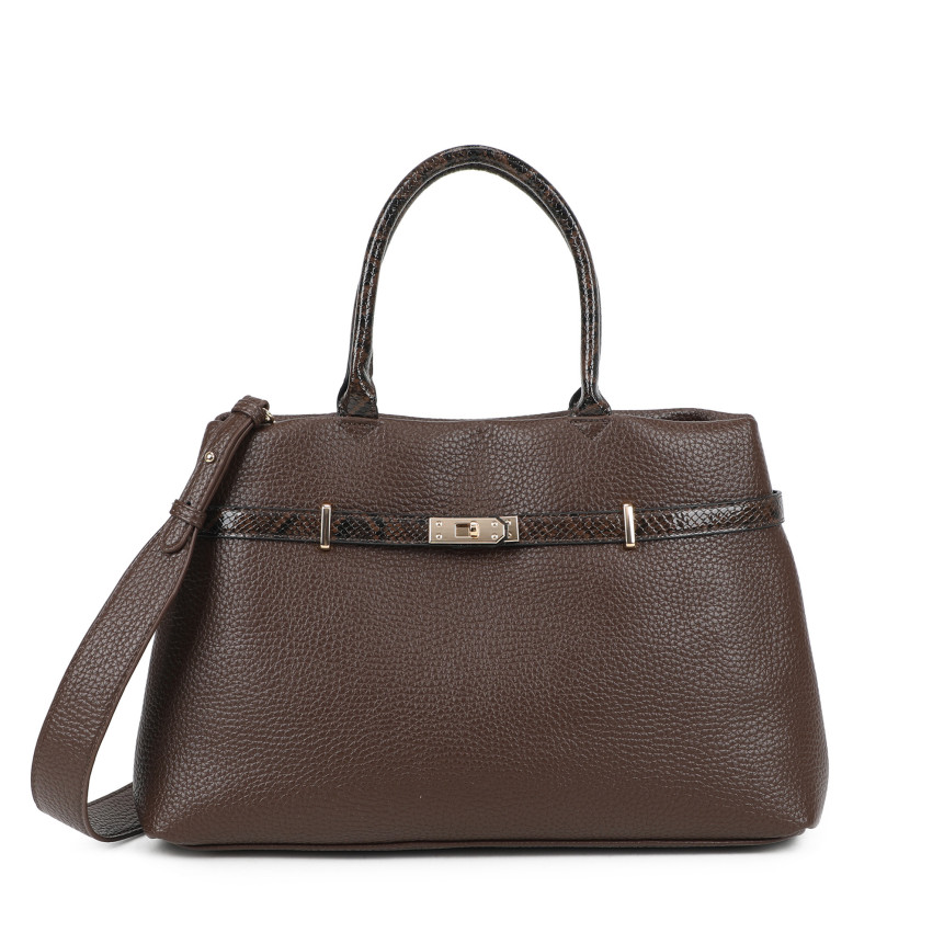 Bolso Shopper con detalles animal print