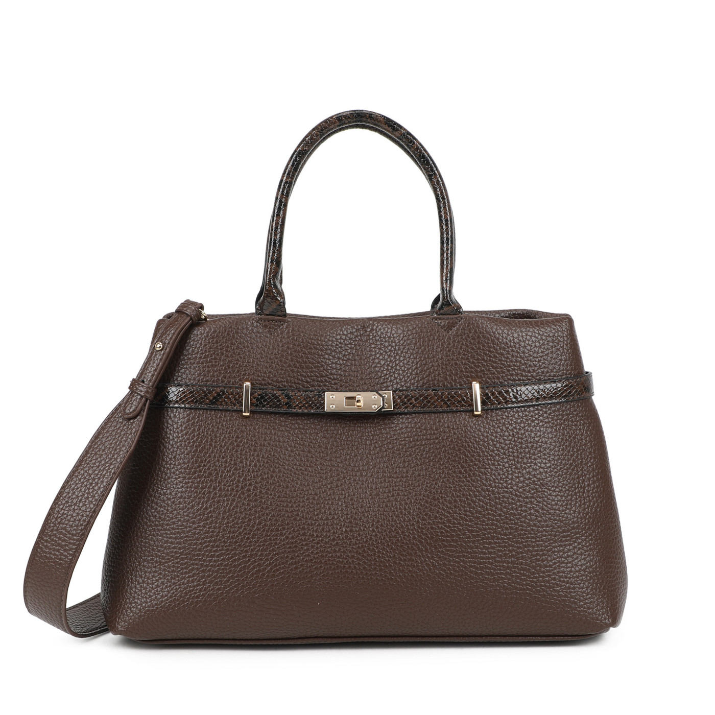 Bolso Shopper con detalles animal print