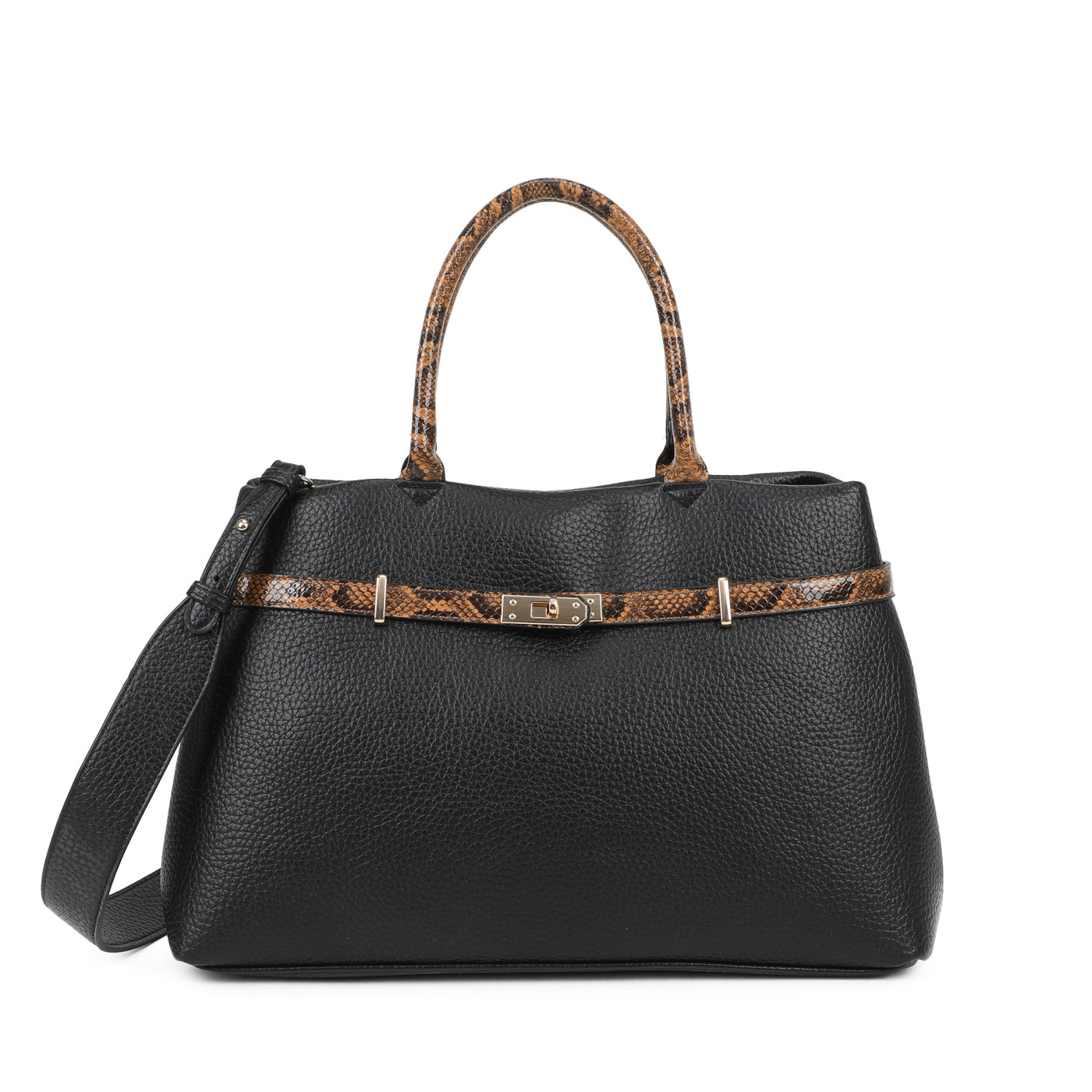 Bolso Shopper con detalles animal print