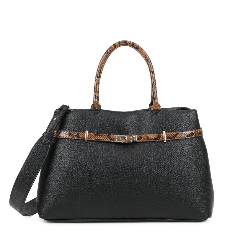 Bolso Shopper con detalles animal print