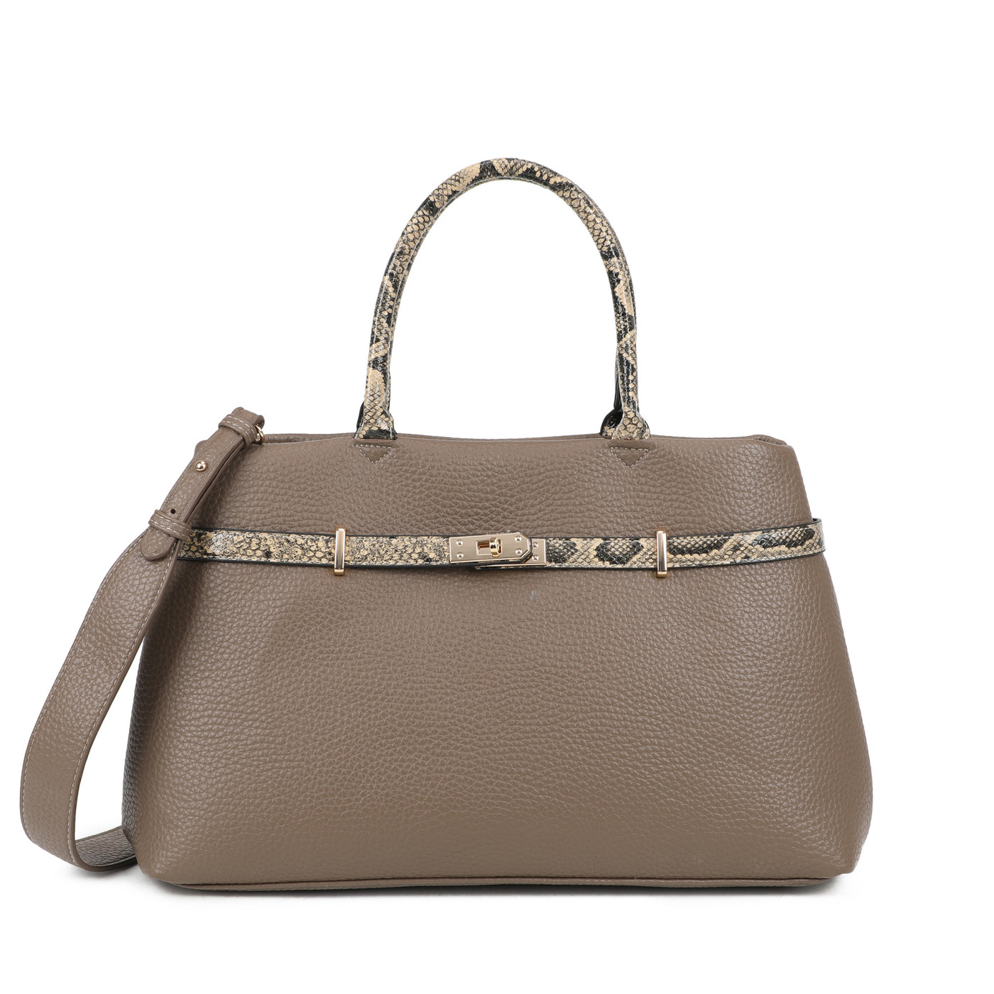 Bolso Shopper con detalles animal print