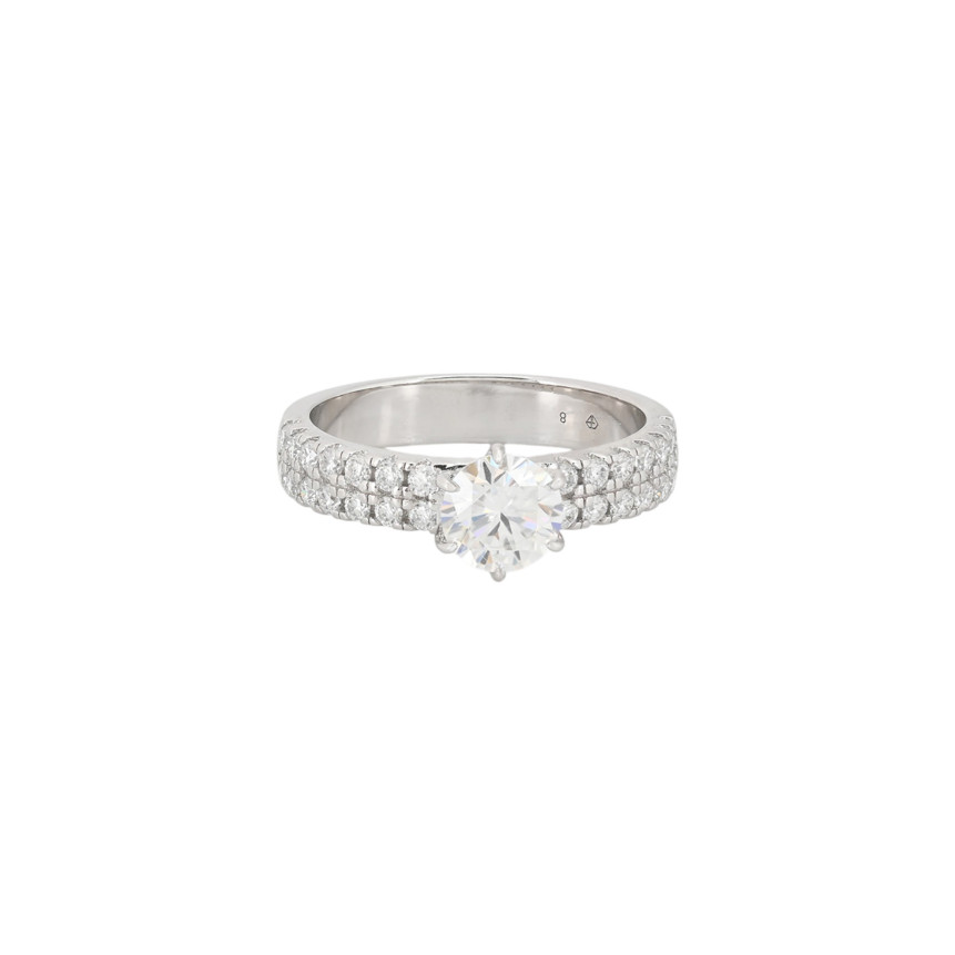 Solitario Eternity com moissanite