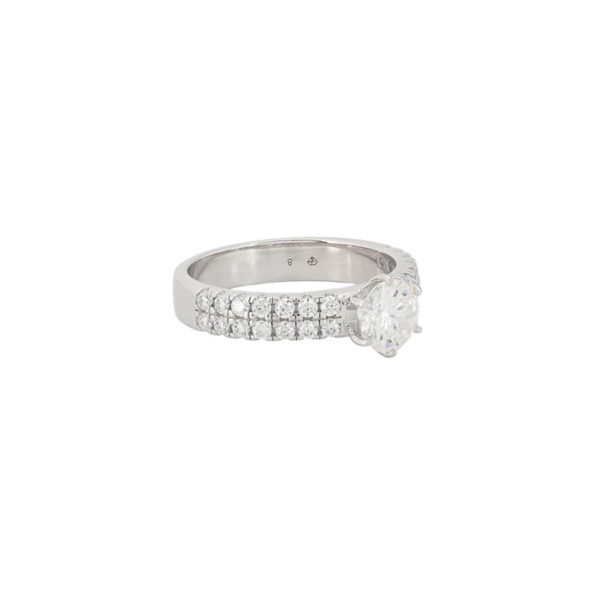 Solitario Eternity com moissanite