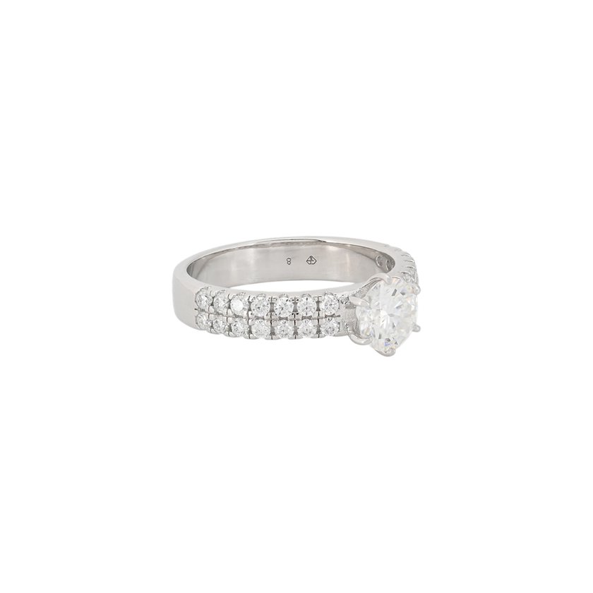 Eternity Solitaire with Moissanite