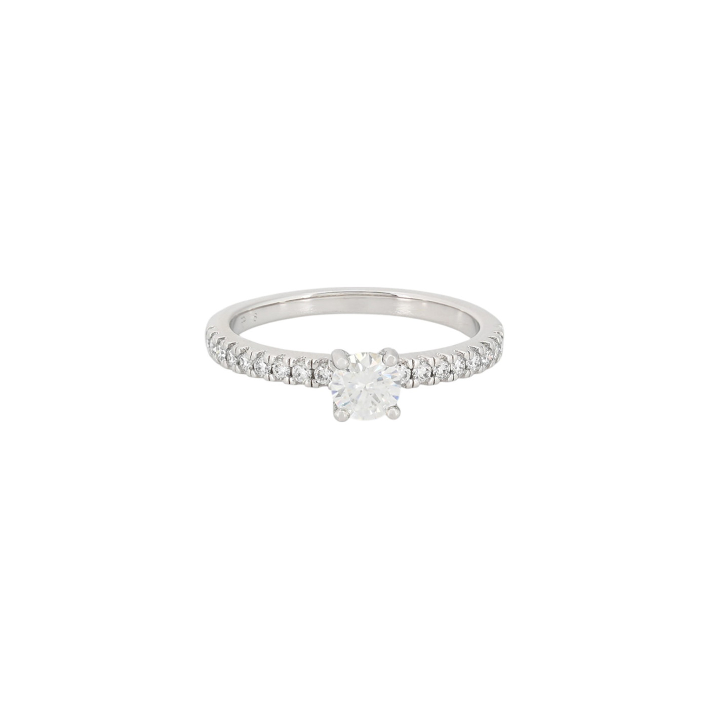 Solitario Eternity com moissanite