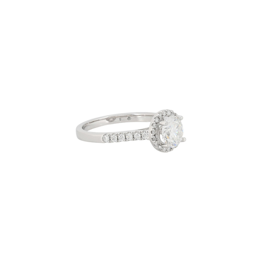 Solitario Eternity com moissanite