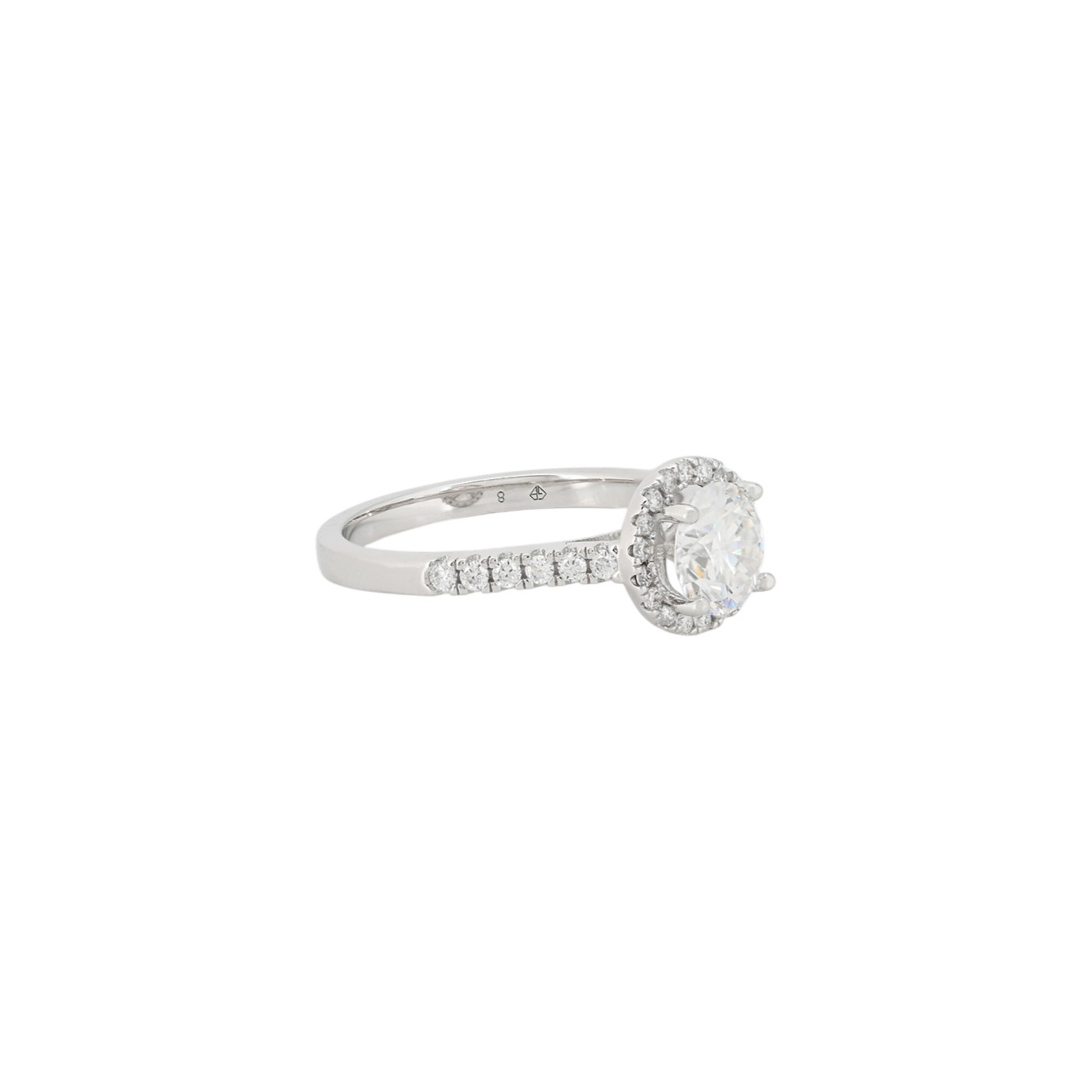 Solitario Eternity com moissanite