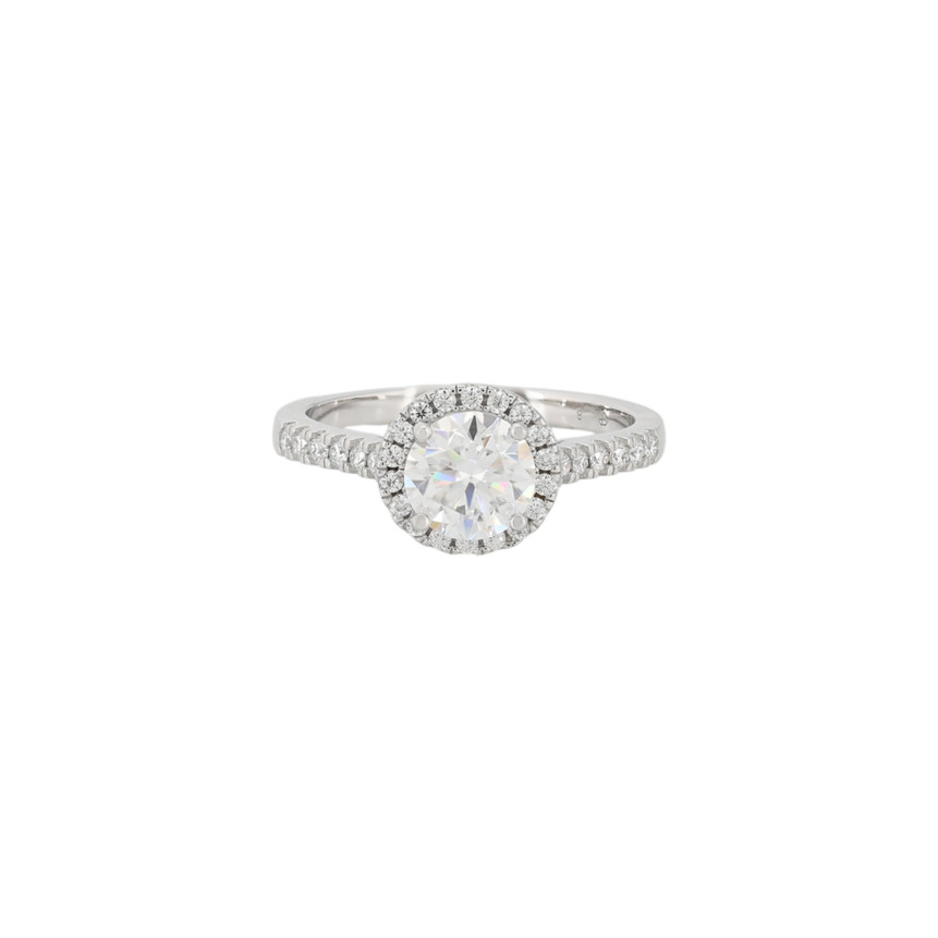 Solitario Eternity com moissanite