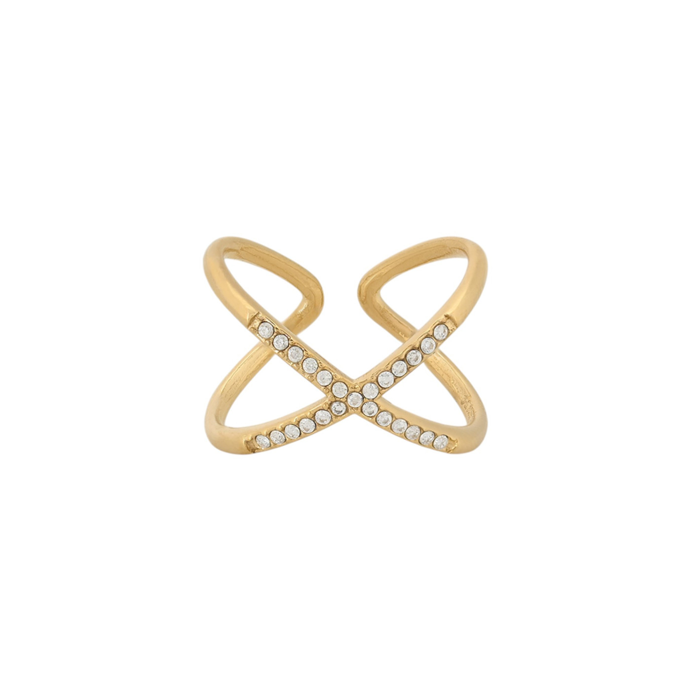 Delicate ring with zircons