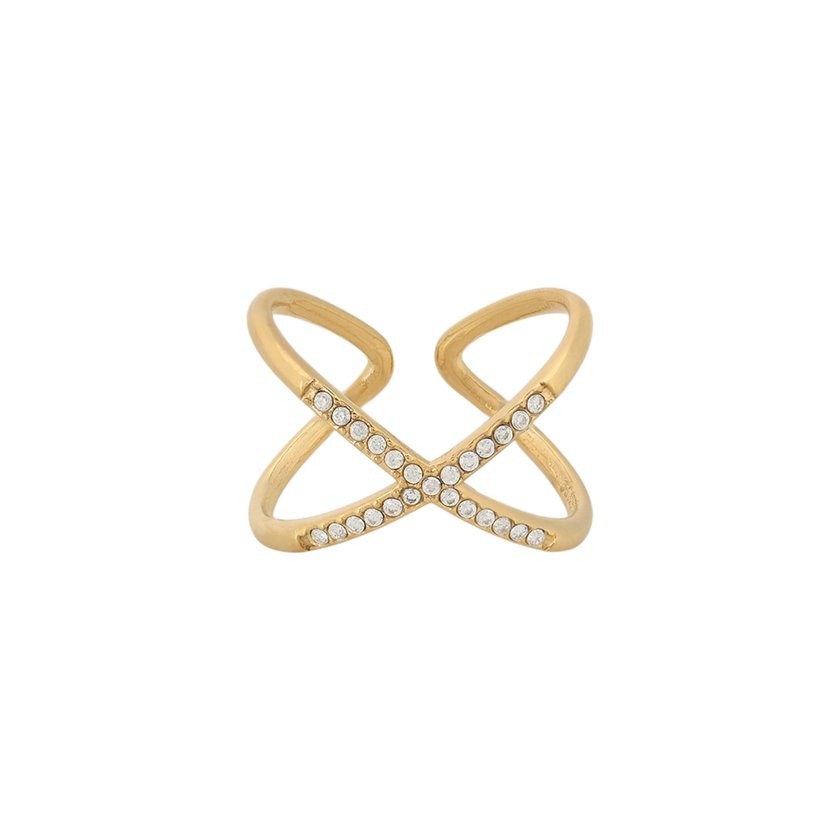 Delicate ring with zircons