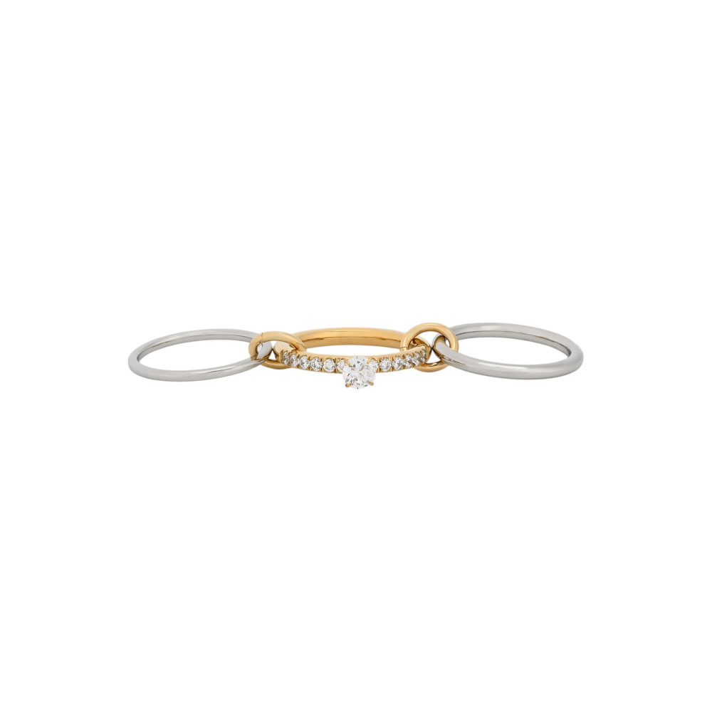 Glamour ring with three circles