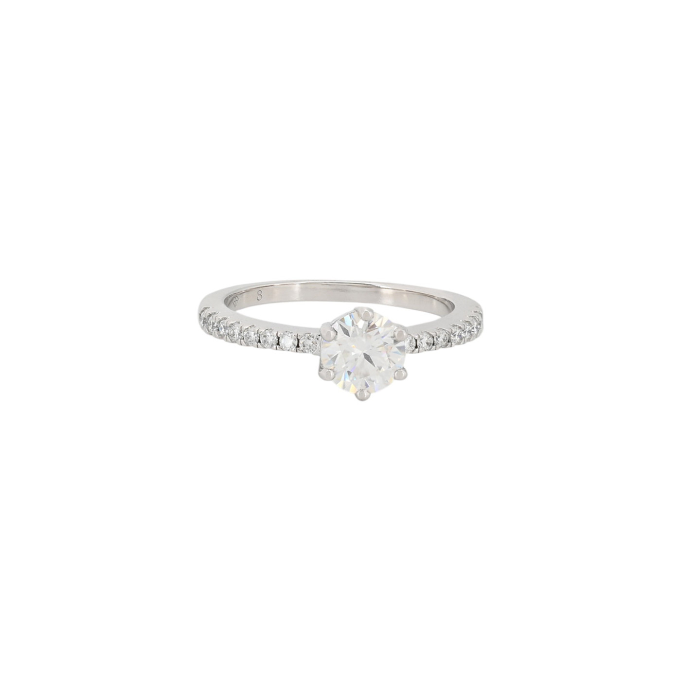 Eternity Solitaire with Moissanite