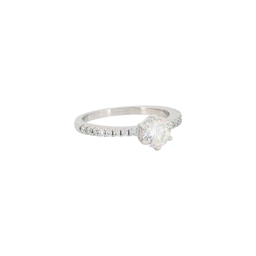 Eternity Solitaire with Moissanite