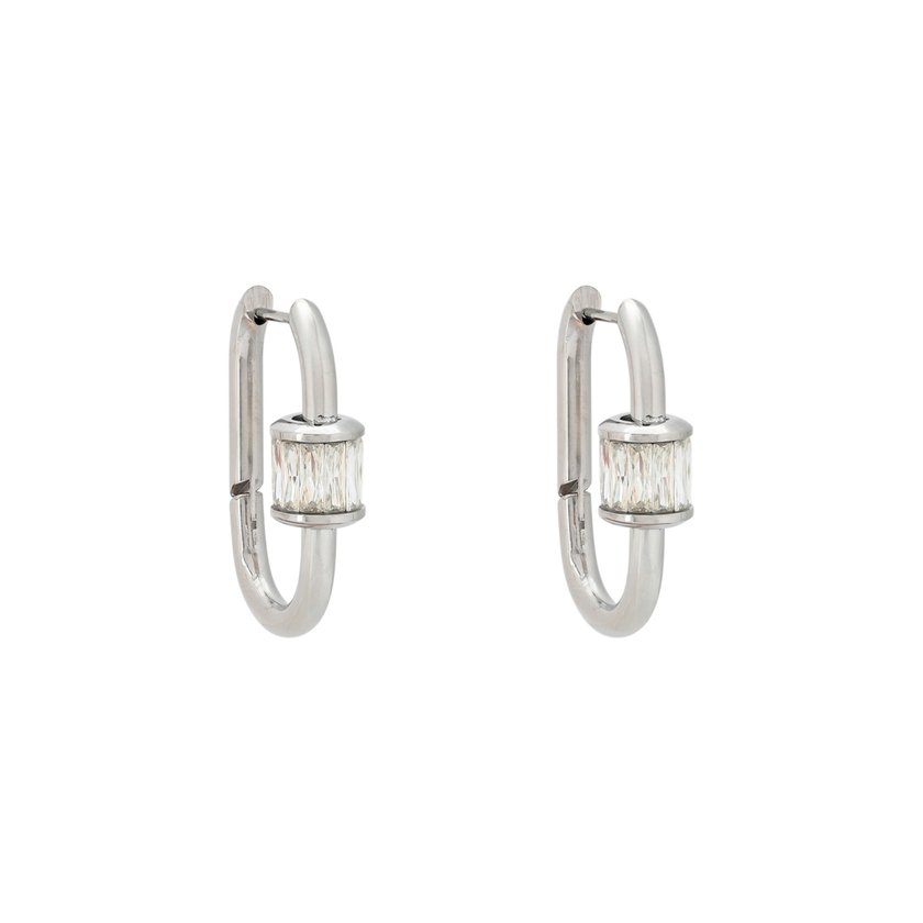 Glamour hoops with zircons