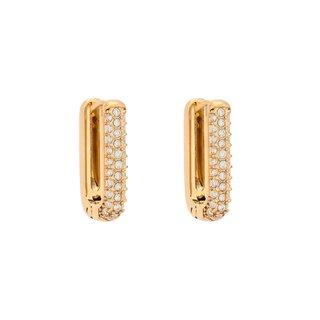 Mini Delicate hoop earrings with zircons