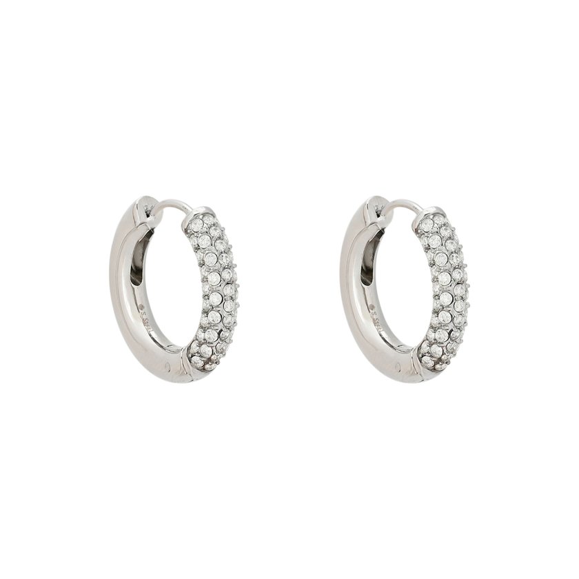 Mini Delicate hoop earrings with zircons