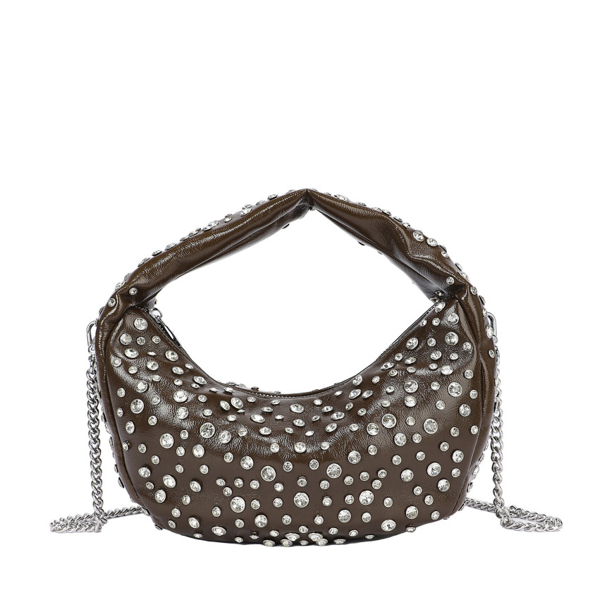 Bolso de mano con tachuelas