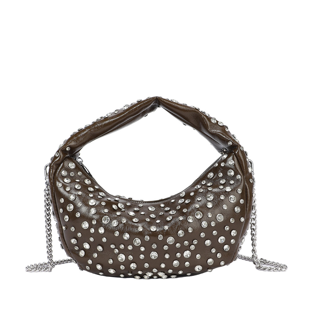 Bolso de mano con tachuelas