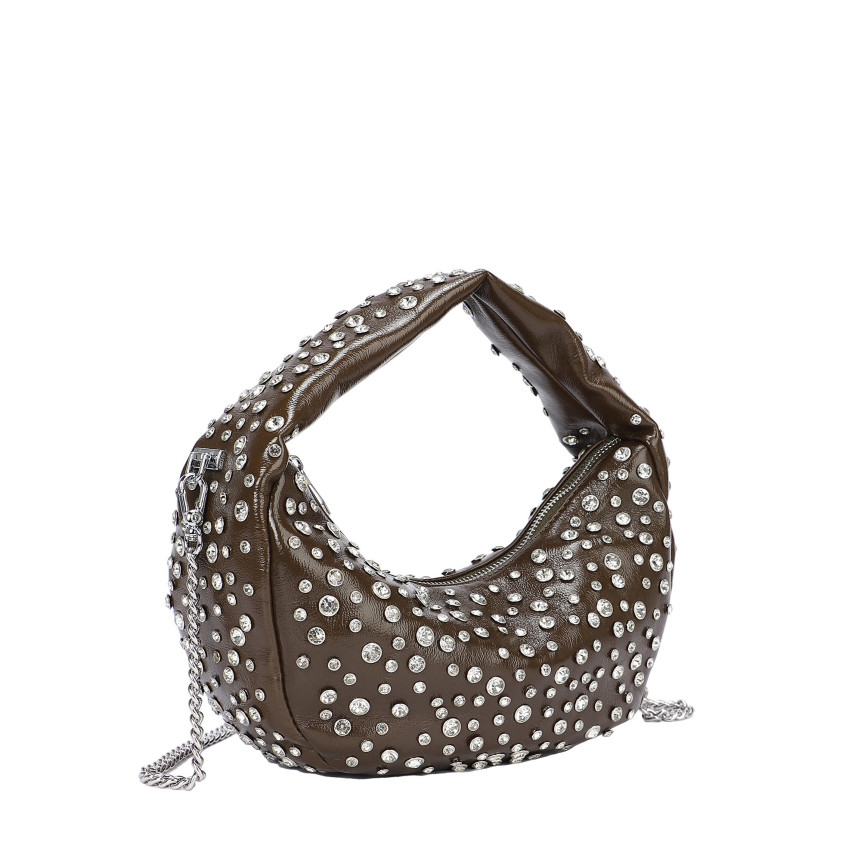 Bolso de mano con tachuelas