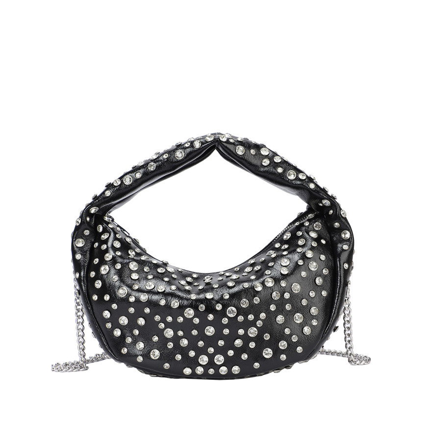 Borsa a mano con borchie