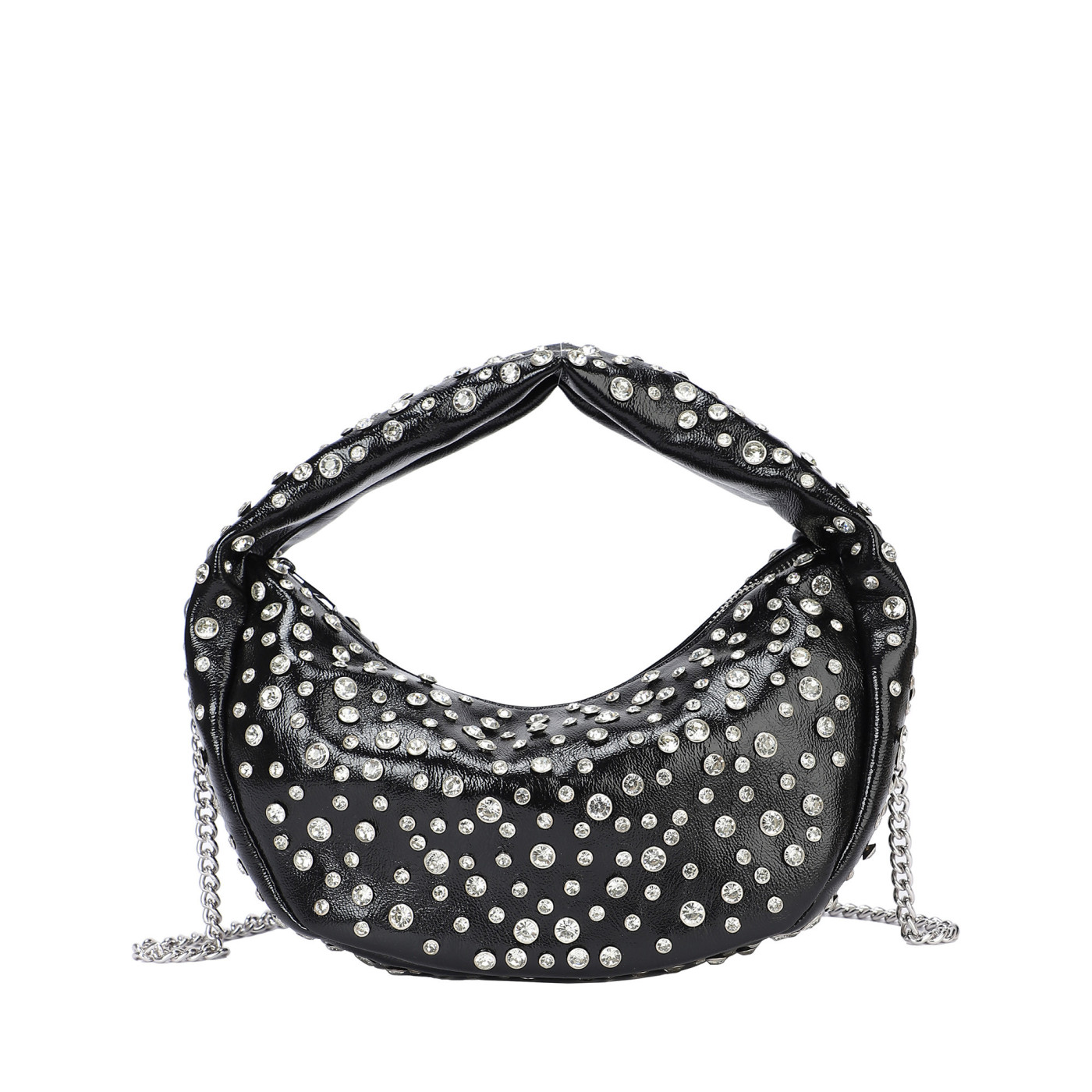 Bolso de mano con tachuelas