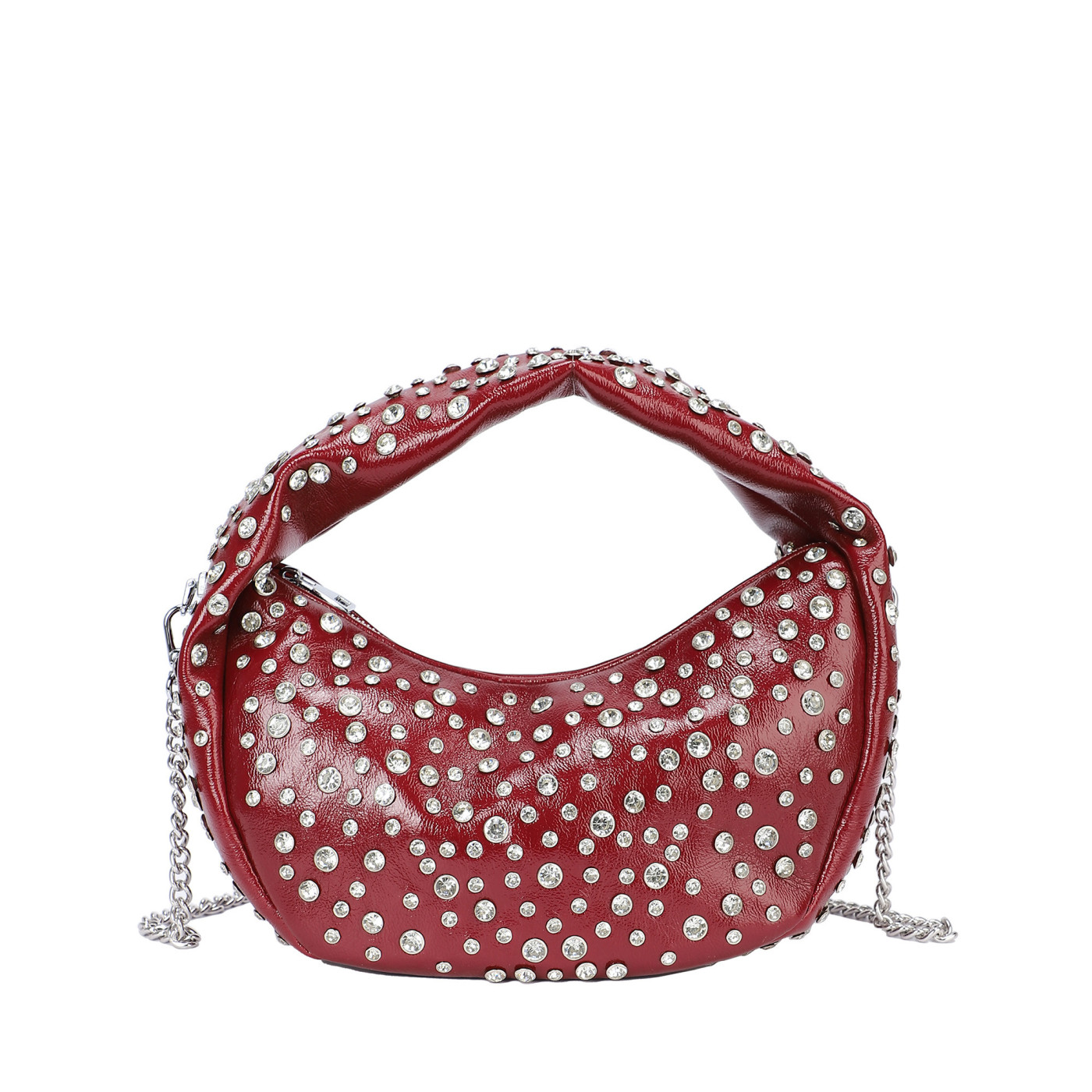 Bolso de mano con tachuelas