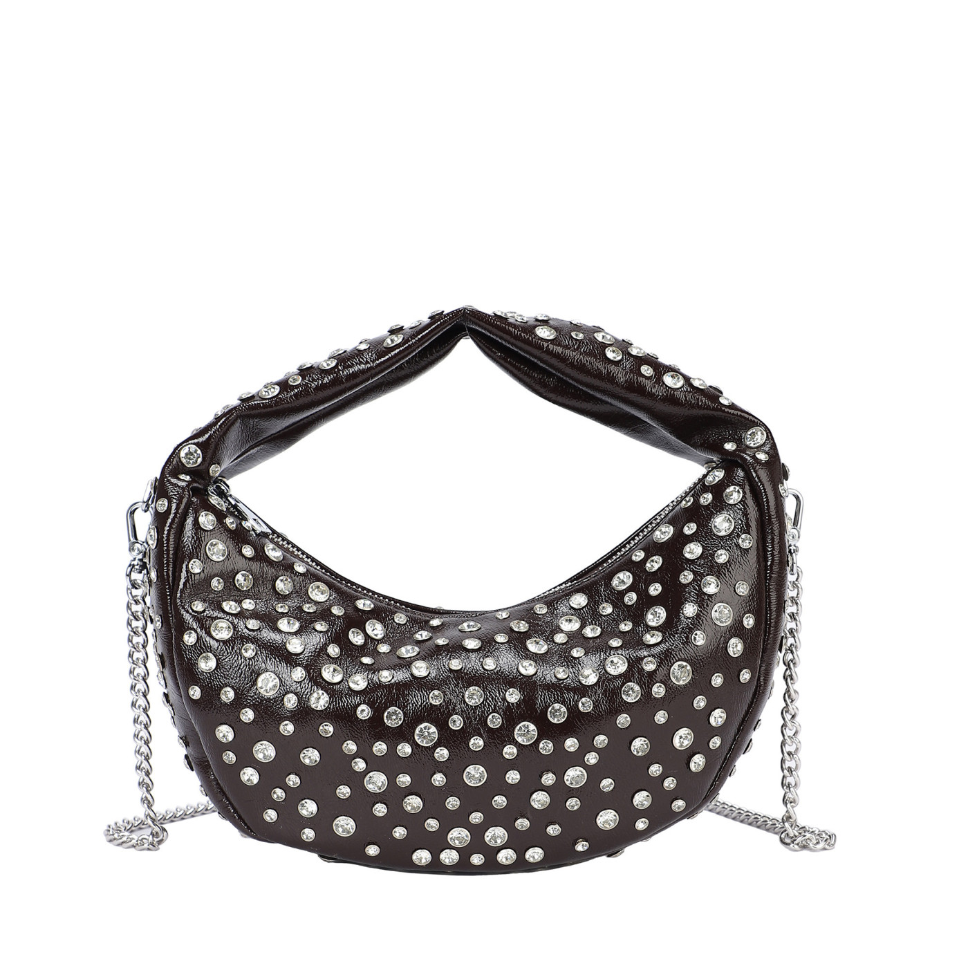 Bolso de mano con tachuelas