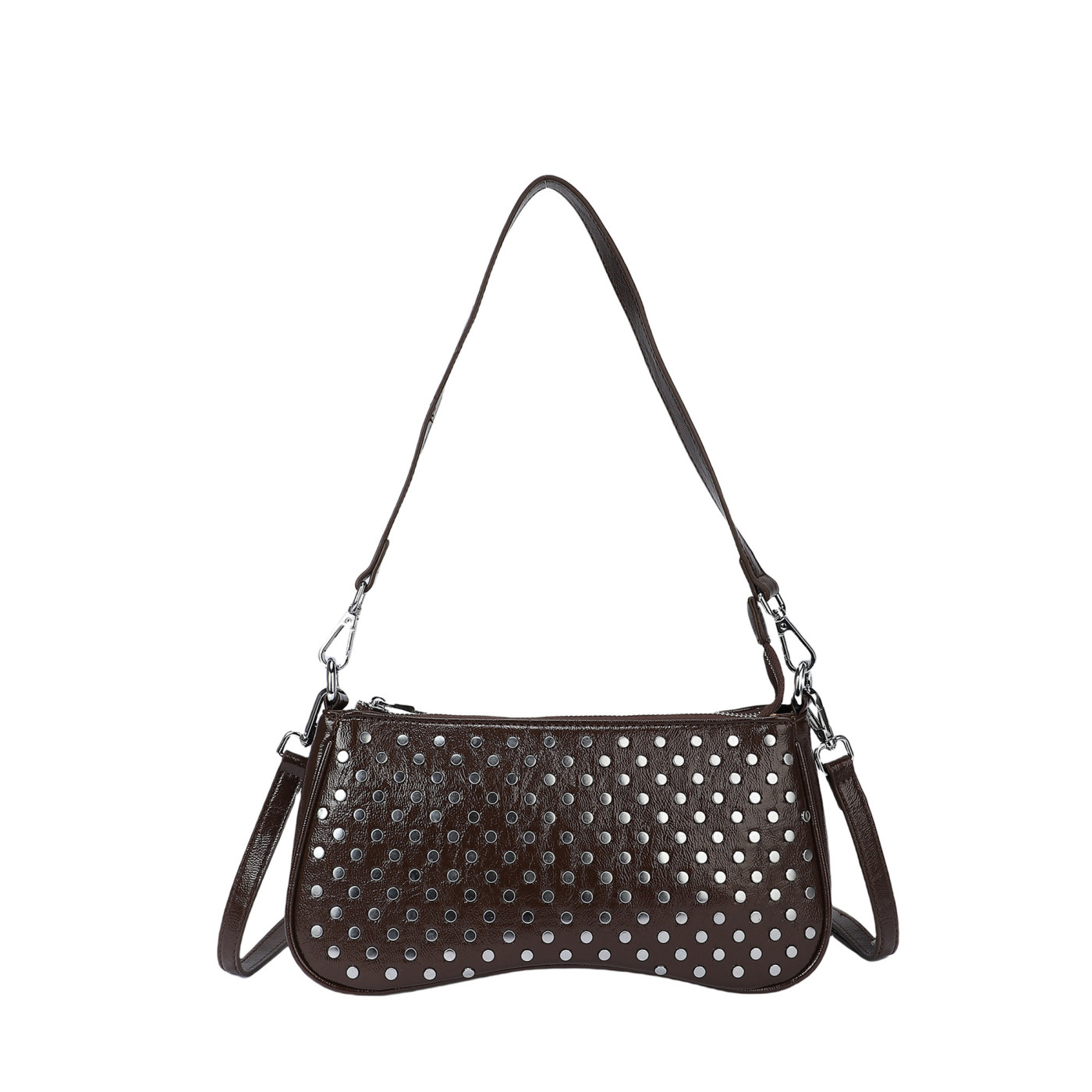 Shoulder bag with studs