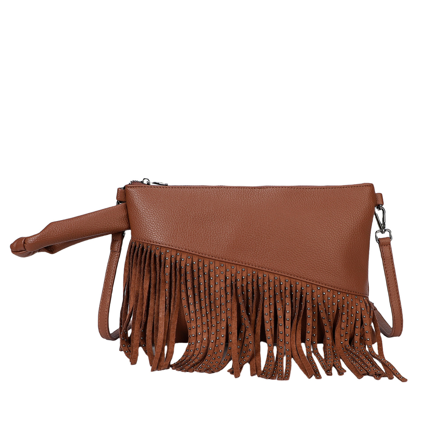 Borsa a mano con borchie