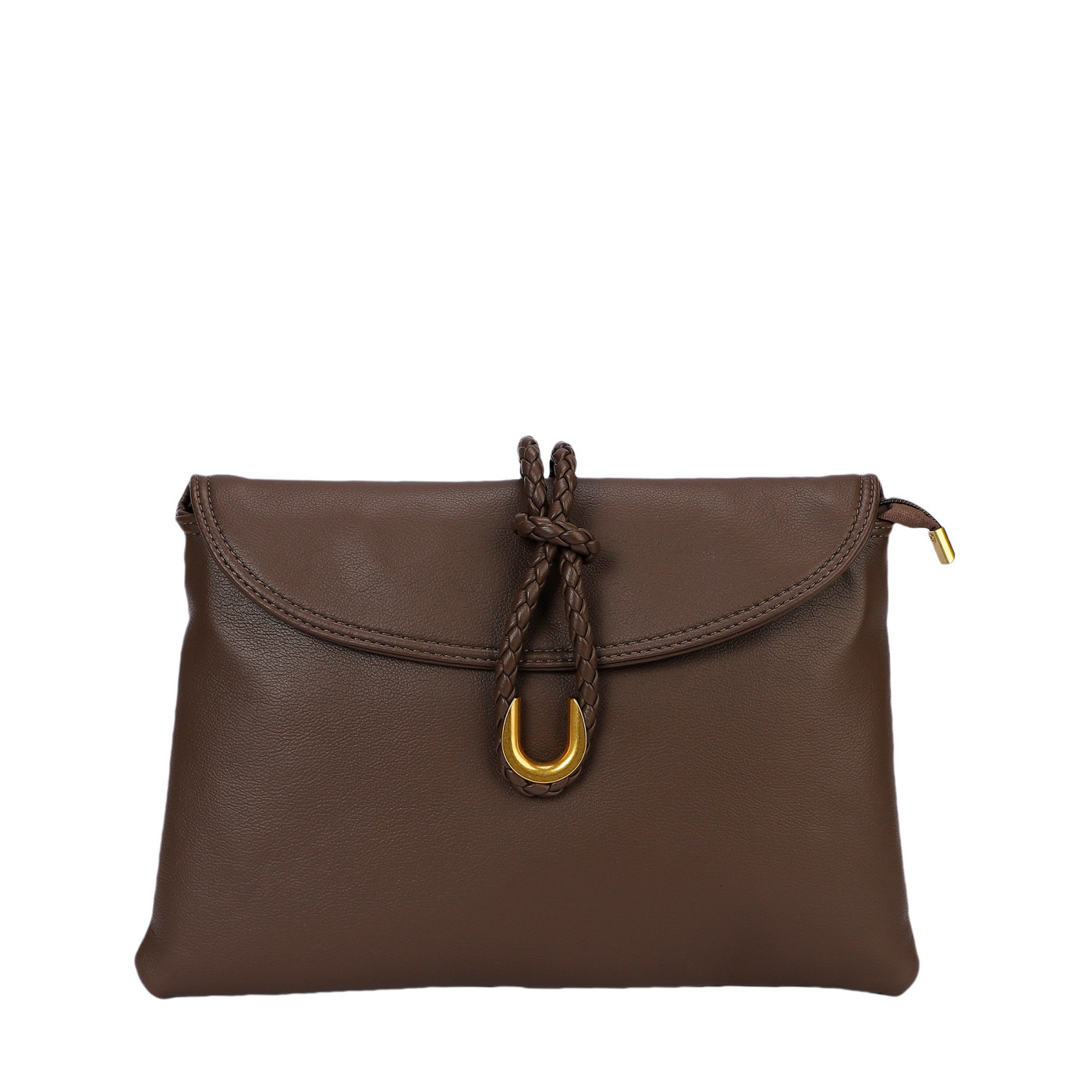 Bolso de mano con detalles dorados