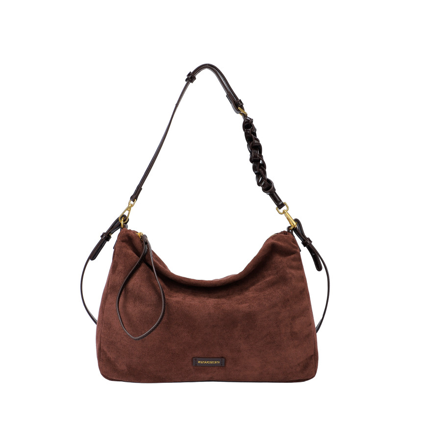 Borsa a tracolla in camoscio